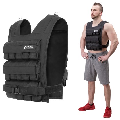 KTO40 KAMIZELKA TRENINGOWA Z OBCIĄŻENIEM 40 KG HMS PREMIUM