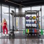 XENTRYON MULTIFUNKCYJNA KLATKA POWER RACK Z WYCIĄGIEM I REGAŁEM DO PRZECHOWYWANIA HMS