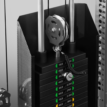 XENTRYON MULTIFUNKCYJNA KLATKA POWER RACK Z WYCIĄGIEM I REGAŁEM DO PRZECHOWYWANIA HMS