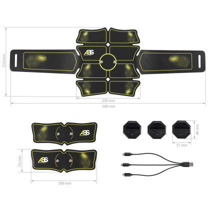 Abs master PRO super elektrostymulator HMS